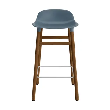 Taburete de bar Form Chair con patas de nogal - azul - Normann Copenhagen