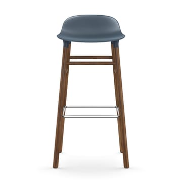 Taburete de bar Form Chair con patas de nogal - azul - Normann Copenhagen