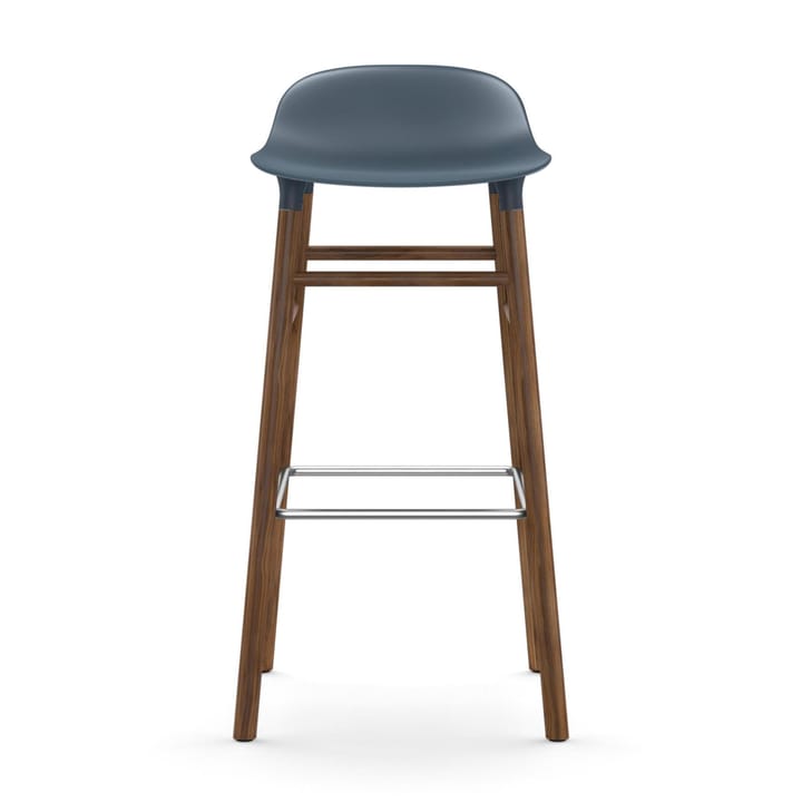 Taburete de bar Form Chair con patas de nogal - azul - Normann Copenhagen