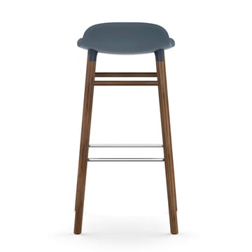 Taburete de bar Form Chair con patas de nogal - azul - Normann Copenhagen