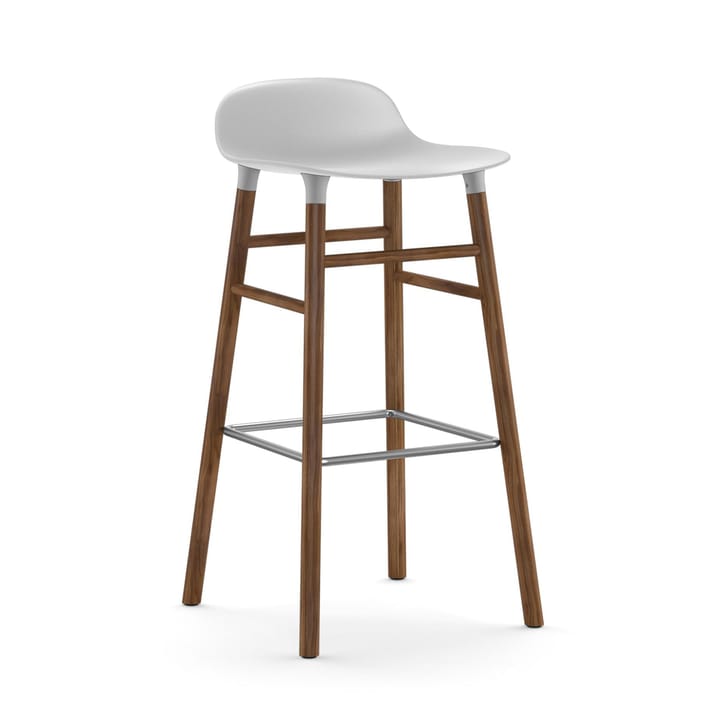 Taburete de bar Form Chair con patas de nogal - blanco - Normann Copenhagen