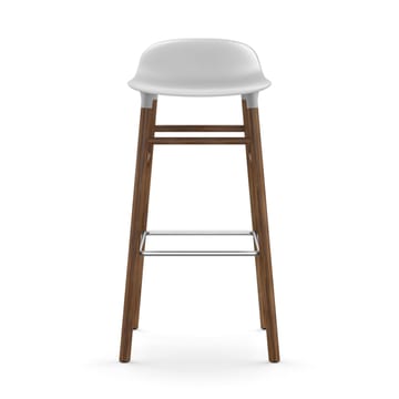 Taburete de bar Form Chair con patas de nogal - blanco - Normann Copenhagen