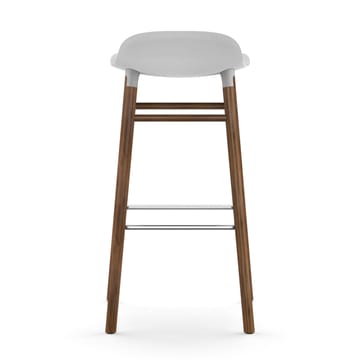 Taburete de bar Form Chair con patas de nogal - blanco - Normann Copenhagen