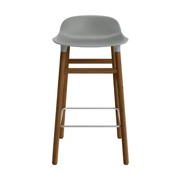 Taburete de bar Form Chair con patas de nogal - Gris - Normann Copenhagen