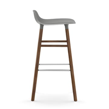 Taburete de bar Form Chair con patas de nogal - Gris - Normann Copenhagen