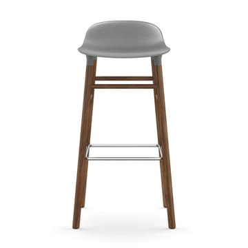 Taburete de bar Form Chair con patas de nogal - Gris - Normann Copenhagen