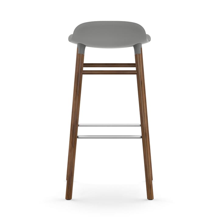 Taburete de bar Form Chair con patas de nogal - Gris - Normann Copenhagen