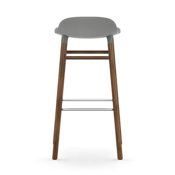 Taburete de bar Form Chair con patas de nogal - Gris - Normann Copenhagen