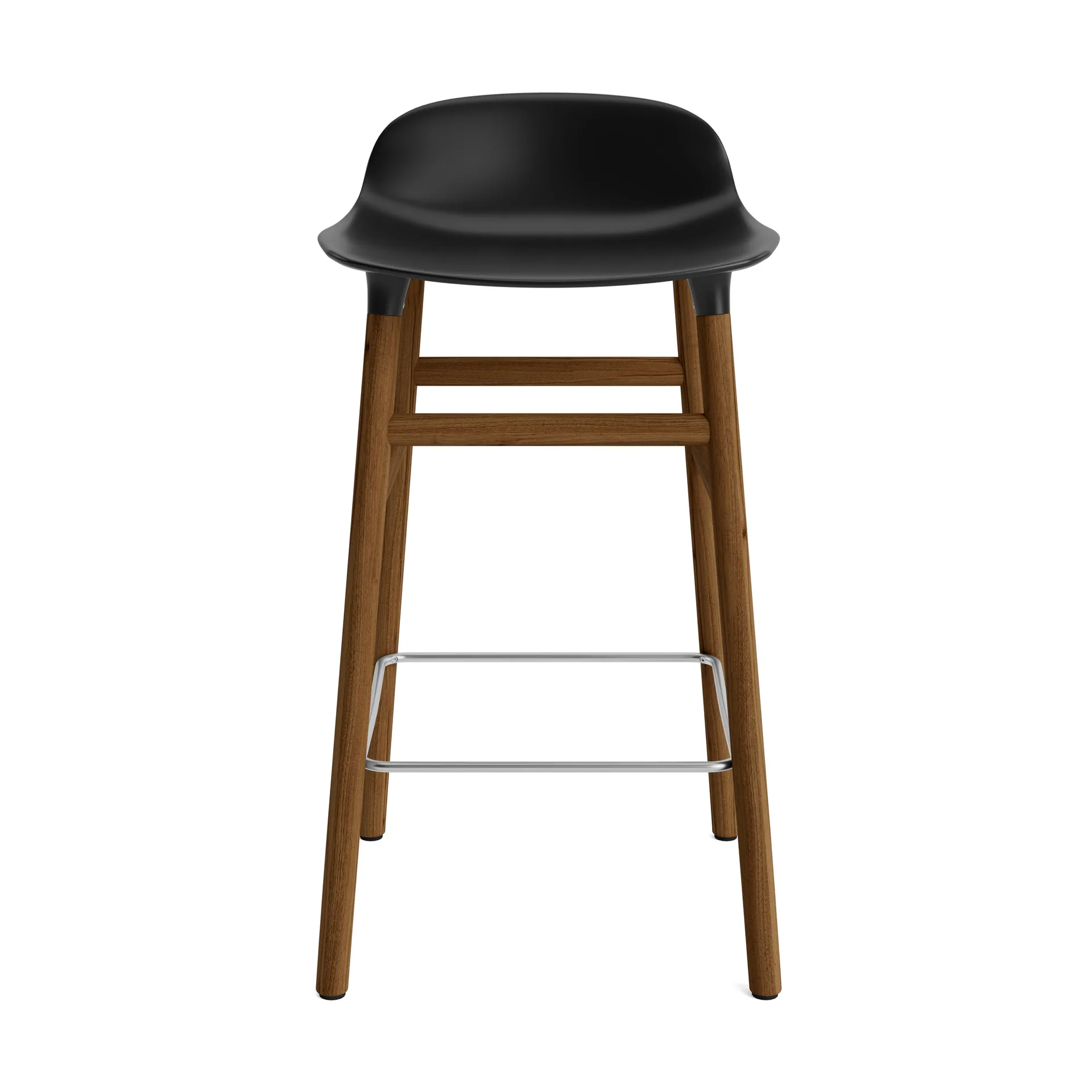 Taburete de bar Form Chair con patas de nogal, negro Normann Copenhagen
