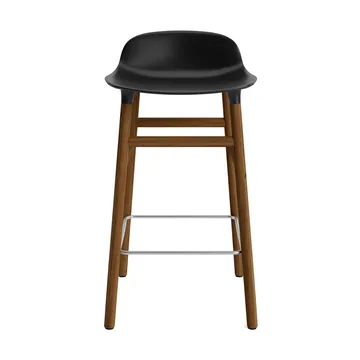 Taburete de bar Form Chair con patas de nogal - negro - Normann Copenhagen