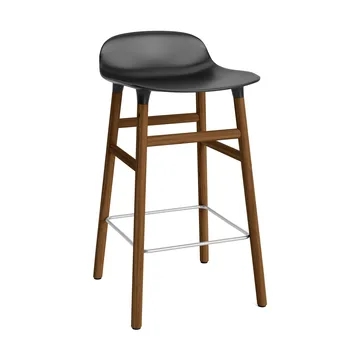Taburete de bar Form Chair con patas de nogal - negro - Normann Copenhagen