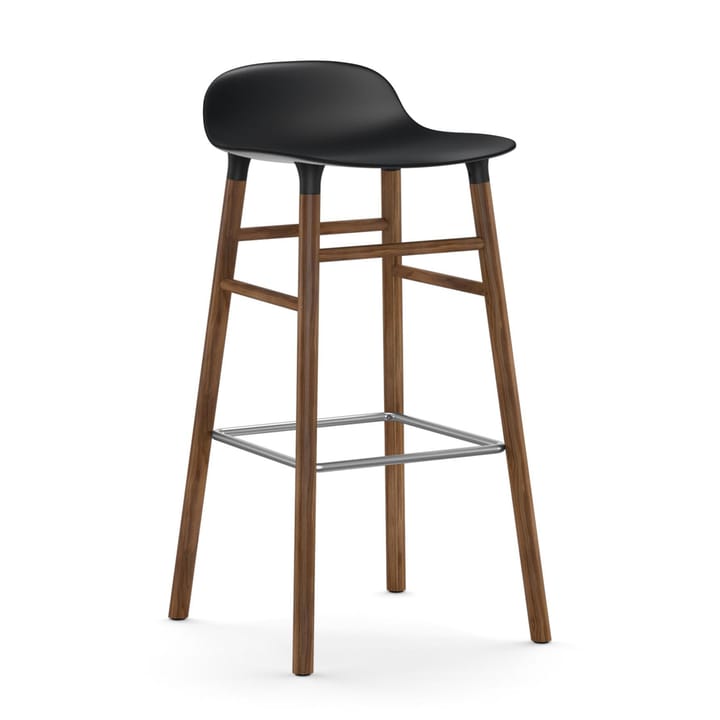 Taburete de bar Form Chair con patas de nogal - negro - Normann Copenhagen