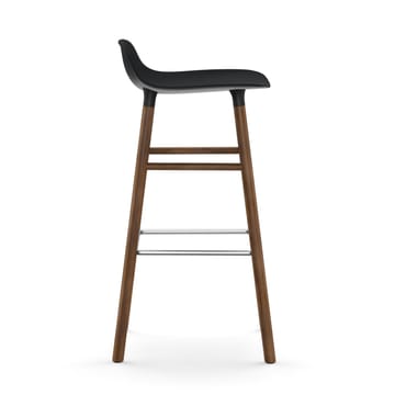 Taburete de bar Form Chair con patas de nogal - negro - Normann Copenhagen