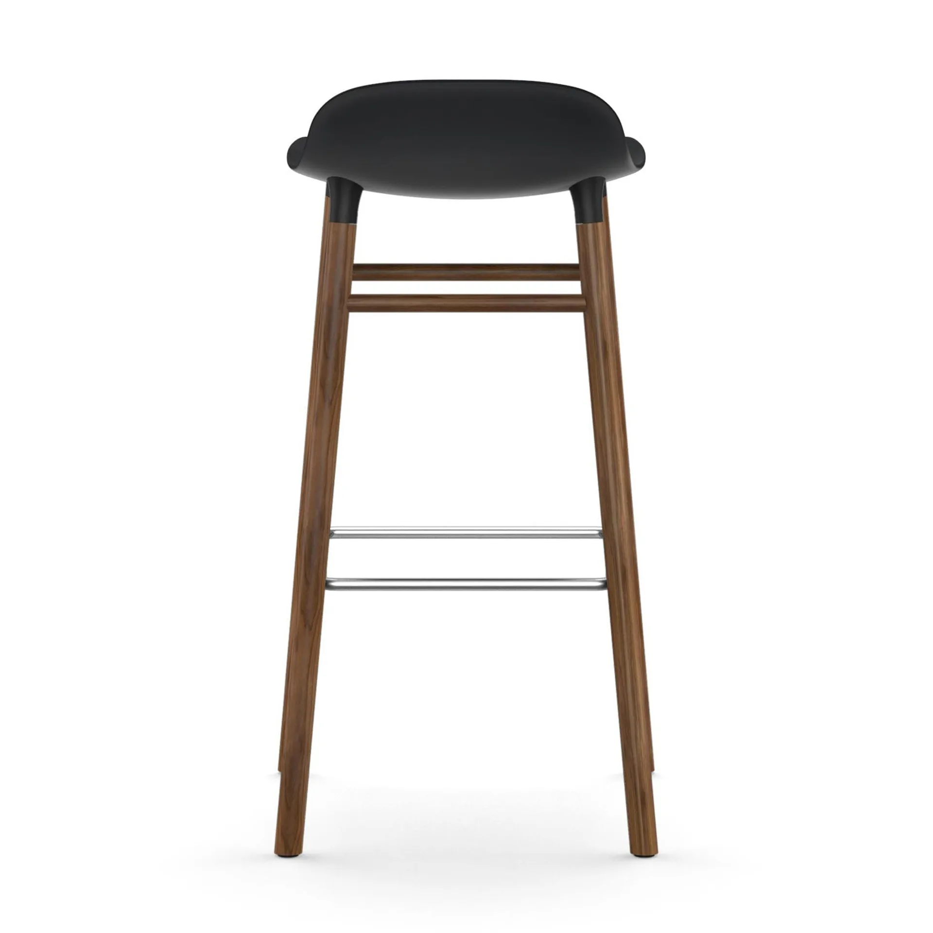 Taburete de bar Form Chair con patas de nogal, negro Normann Copenhagen