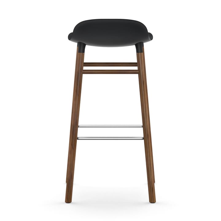 Taburete de bar Form Chair con patas de nogal, negro Normann Copenhagen