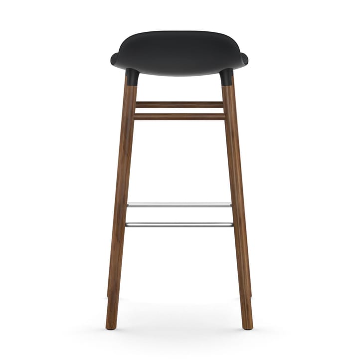 Taburete de bar Form Chair con patas de nogal - negro - Normann Copenhagen