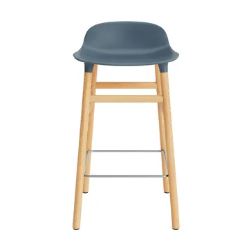 Taburete de bar Form Chair con patas de roble - azul - Normann Copenhagen