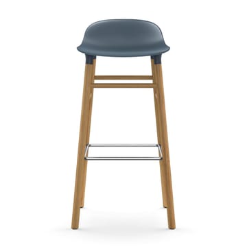 Taburete de bar Form Chair con patas de roble - azul - Normann Copenhagen