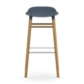 Taburete de bar Form Chair con patas de roble - azul - Normann Copenhagen