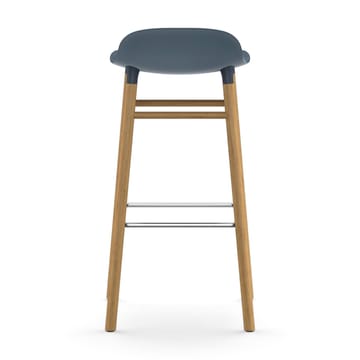 Taburete de bar Form Chair con patas de roble - azul - Normann Copenhagen