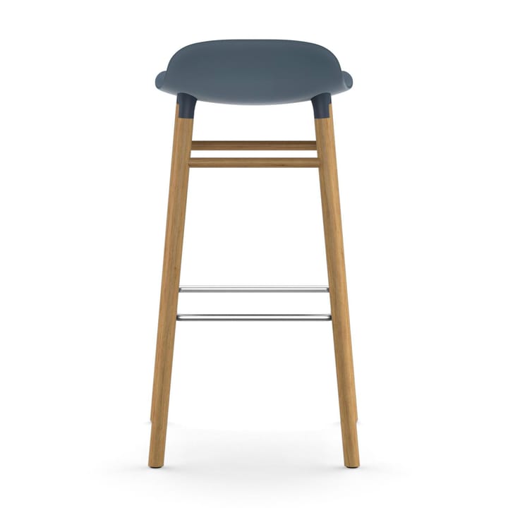 Taburete de bar Form Chair con patas de roble - azul - Normann Copenhagen