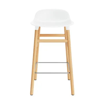 Taburete de bar Form Chair con patas de roble - blanco - Normann Copenhagen