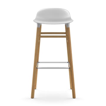 Taburete de bar Form Chair con patas de roble - blanco - Normann Copenhagen