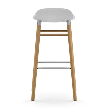 Taburete de bar Form Chair con patas de roble - blanco - Normann Copenhagen