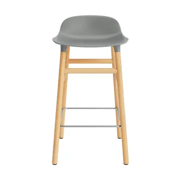 Taburete de bar Form Chair con patas de roble - gris - Normann Copenhagen