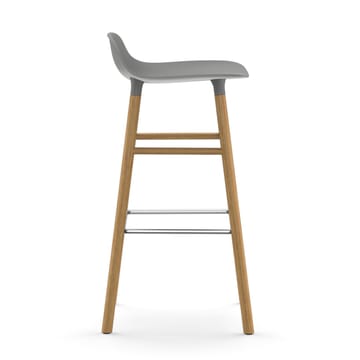 Taburete de bar Form Chair con patas de roble - gris - Normann Copenhagen