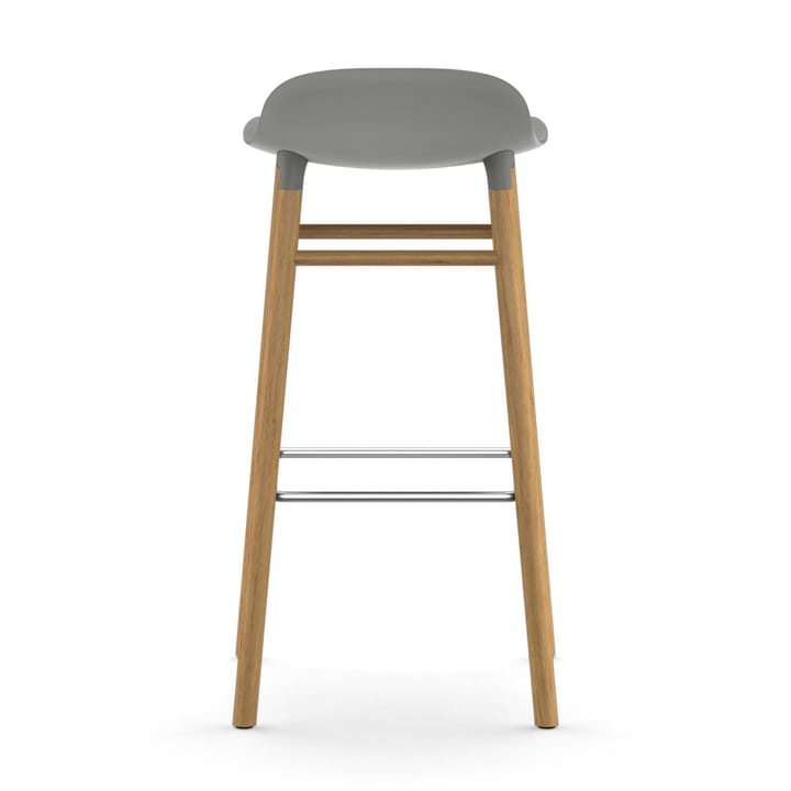 Taburete de bar Form Chair con patas de roble - gris - Normann Copenhagen