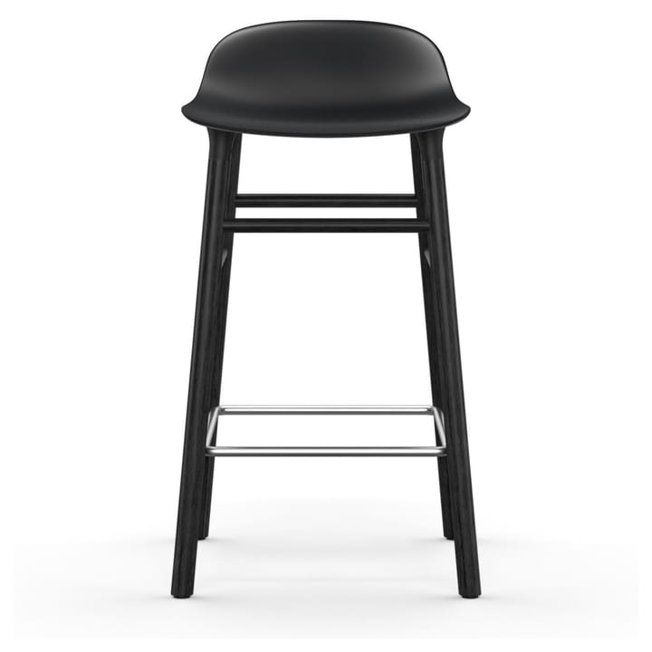 Taburete de bar Form Chair con patas de roble lacadas 65 cm, negro Normann Copenhagen