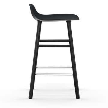 Taburete de bar Form Chair con patas de roble lacadas 65 cm - negro - Normann Copenhagen