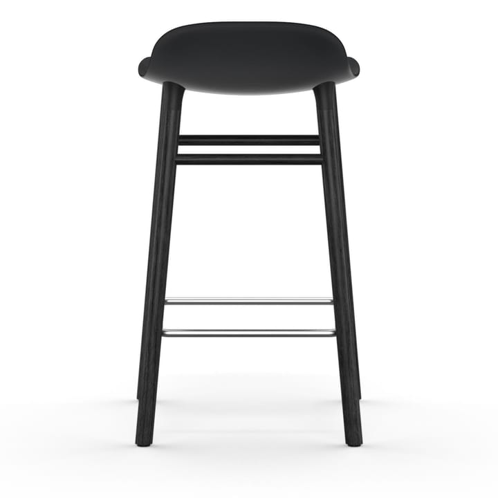 Taburete de bar Form Chair con patas de roble lacadas 65 cm - negro - Normann Copenhagen