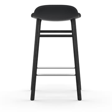 Taburete de bar Form Chair con patas de roble lacadas 65 cm - negro - Normann Copenhagen