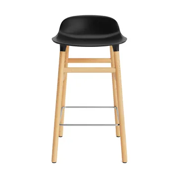 Taburete de bar Form Chair con patas de roble - negro - Normann Copenhagen