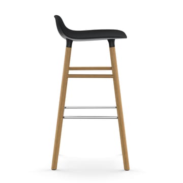 Taburete de bar Form Chair con patas de roble - negro - Normann Copenhagen