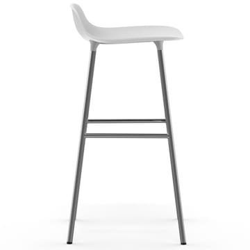 Taburete de bar Form patas cromadas 75 cm - blanco - Normann Copenhagen