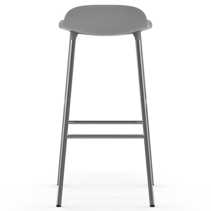 Taburete de bar Form patas cromadas 75 cm, gris Normann Copenhagen