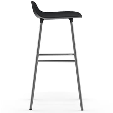 Taburete de bar Form patas cromadas 75 cm - negro - Normann Copenhagen