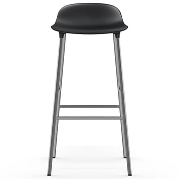 Taburete de bar Form patas cromadas 75 cm - negro - Normann Copenhagen