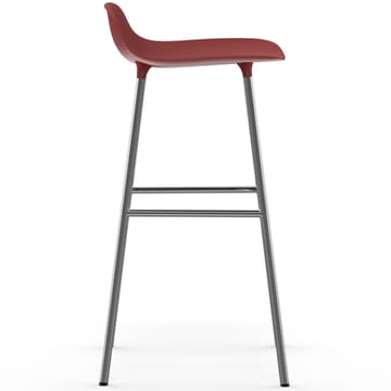 Taburete de bar Form patas cromadas 75 cm - rojo - Normann Copenhagen