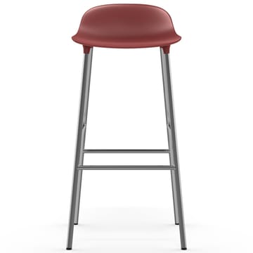 Taburete de bar Form patas cromadas 75 cm - rojo - Normann Copenhagen