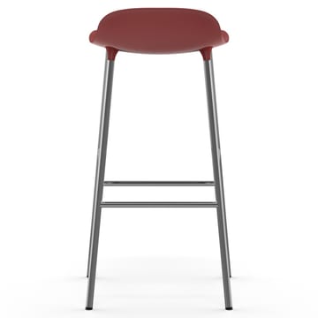 Taburete de bar Form patas cromadas 75 cm - rojo - Normann Copenhagen