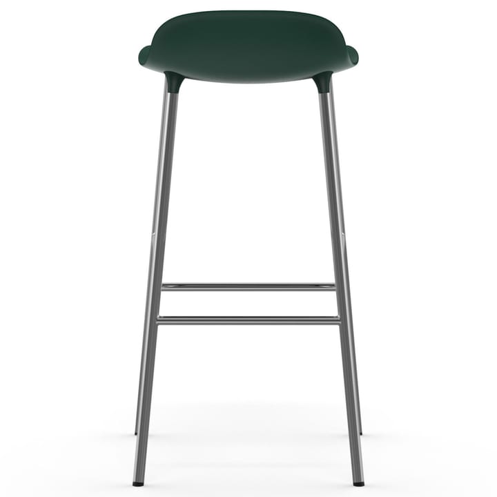 Taburete de bar Form patas cromadas 75 cm - verde - Normann Copenhagen