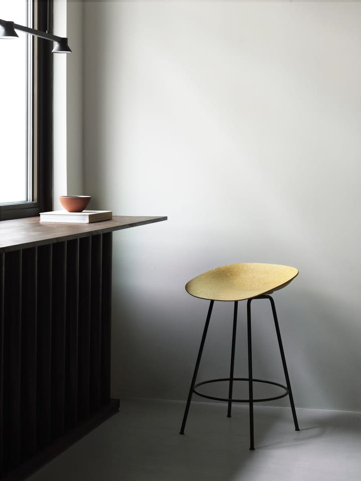 Taburete de bar Mat Barstool 65 cm, Hemp-black steel Normann Copenhagen