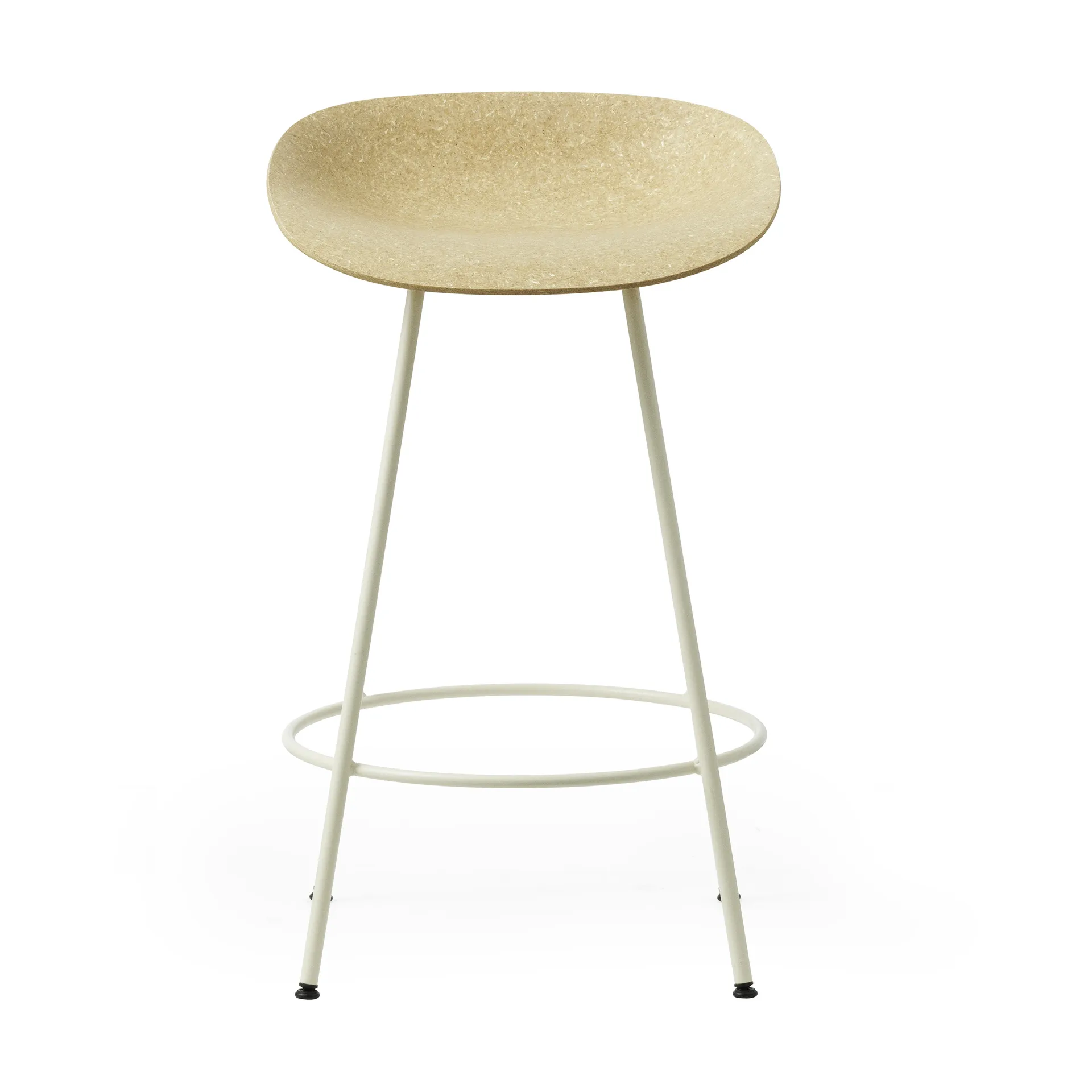 Taburete de bar Mat Barstool 65 cm, Hemp-cream steel Normann Copenhagen