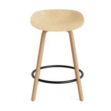 Taburete de bar Mat Barstool 65 cm - Hemp-haya-black steel - Normann Copenhagen