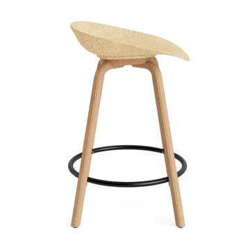 Taburete de bar Mat Barstool 65 cm - Hemp-haya-black steel - Normann Copenhagen