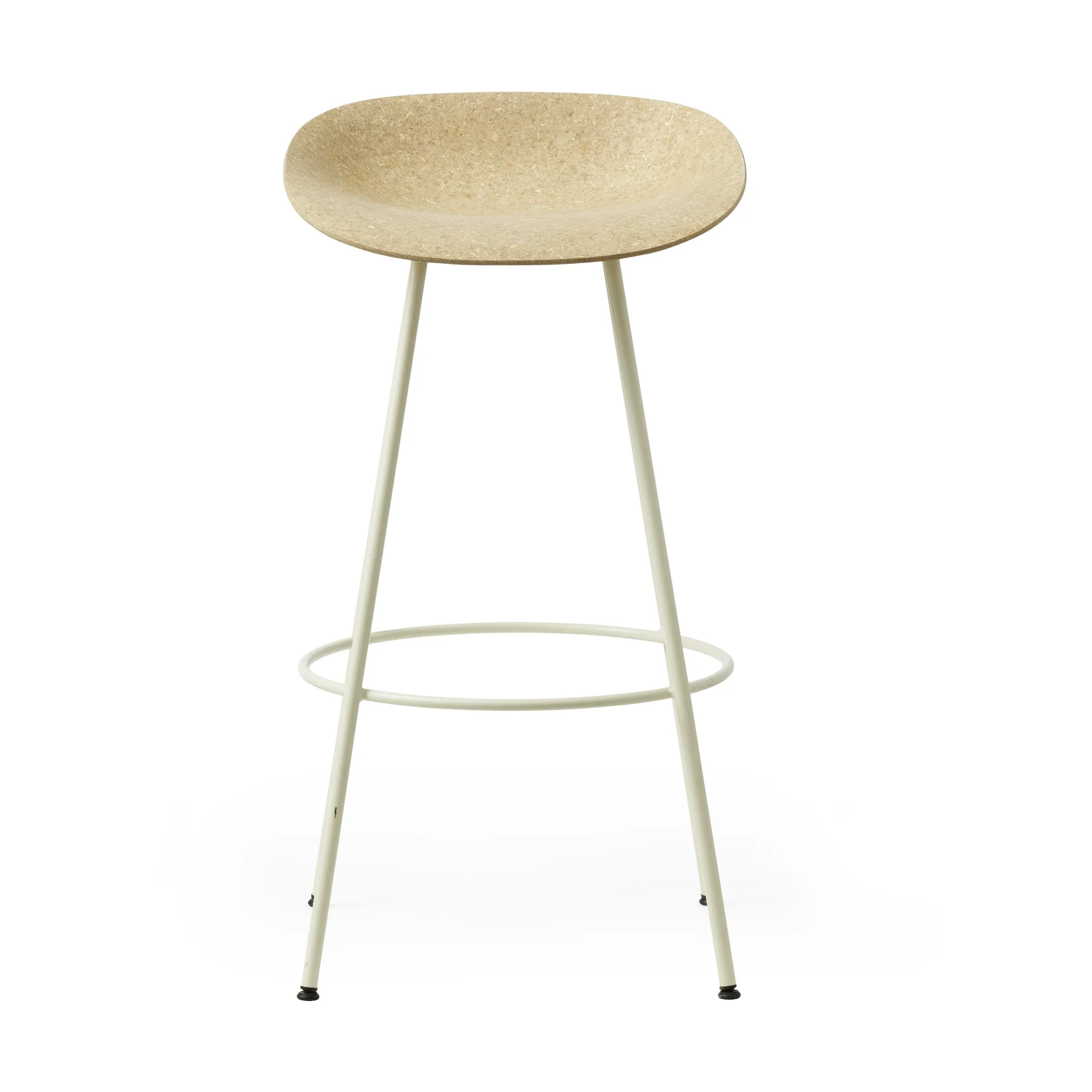Taburete de bar Mat Barstool 75 cm, Hemp-cream steel Normann Copenhagen